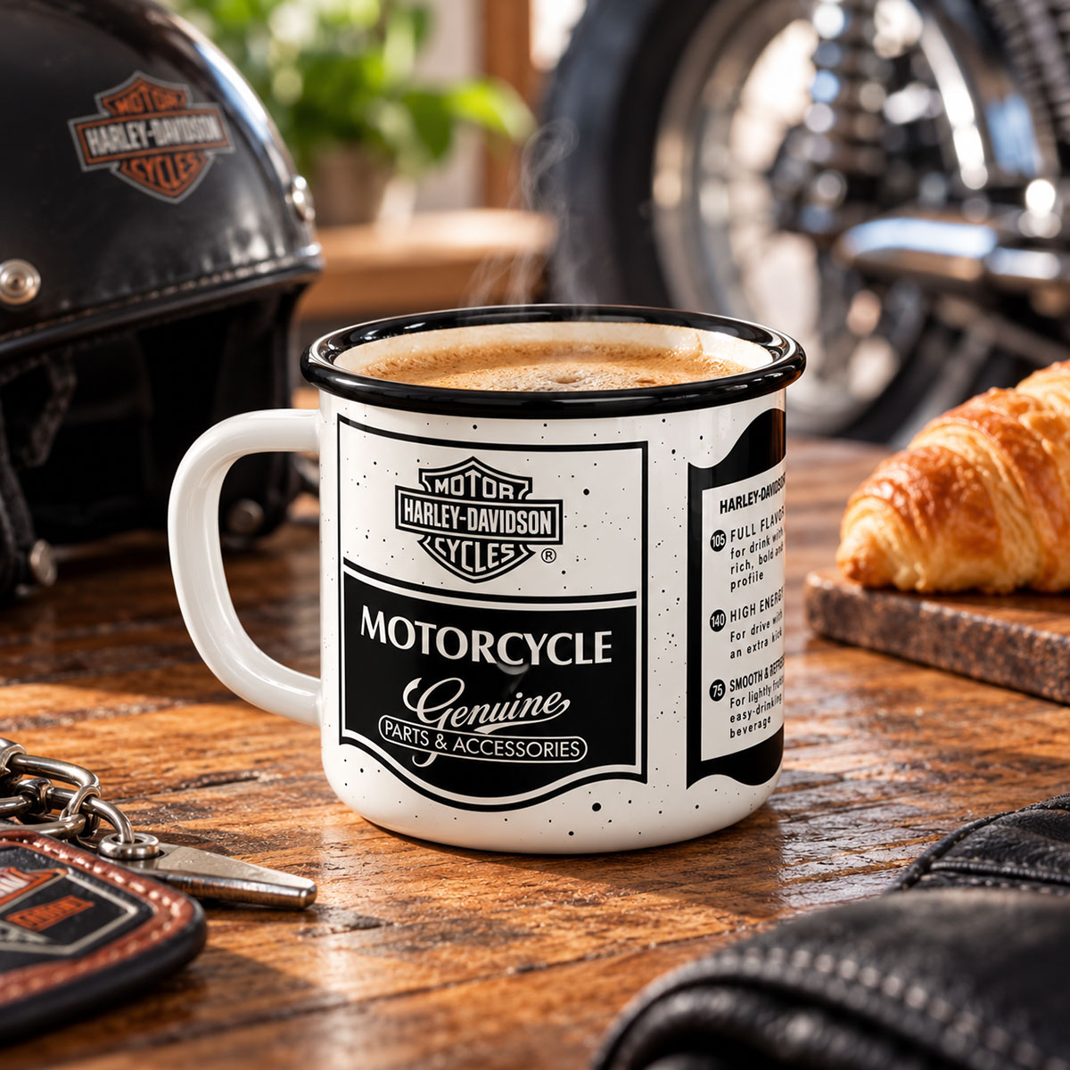 Tasse Harley-Davidson en m�tal �maill� 360 ml