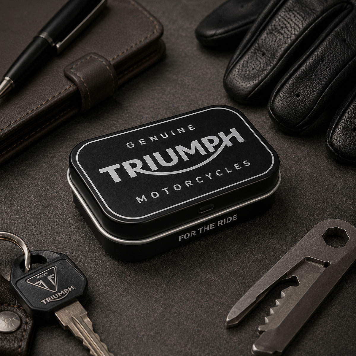 Pilulier m�tallique Triumph Motorcycles