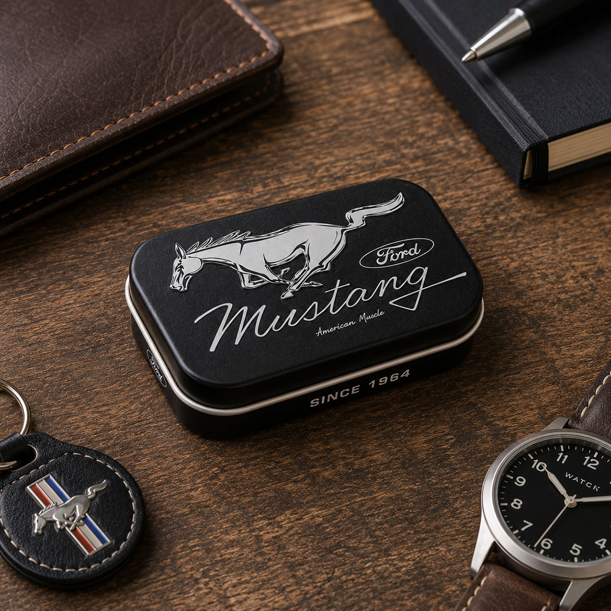 Pilulier m�tallique Ford Mustang since 1964