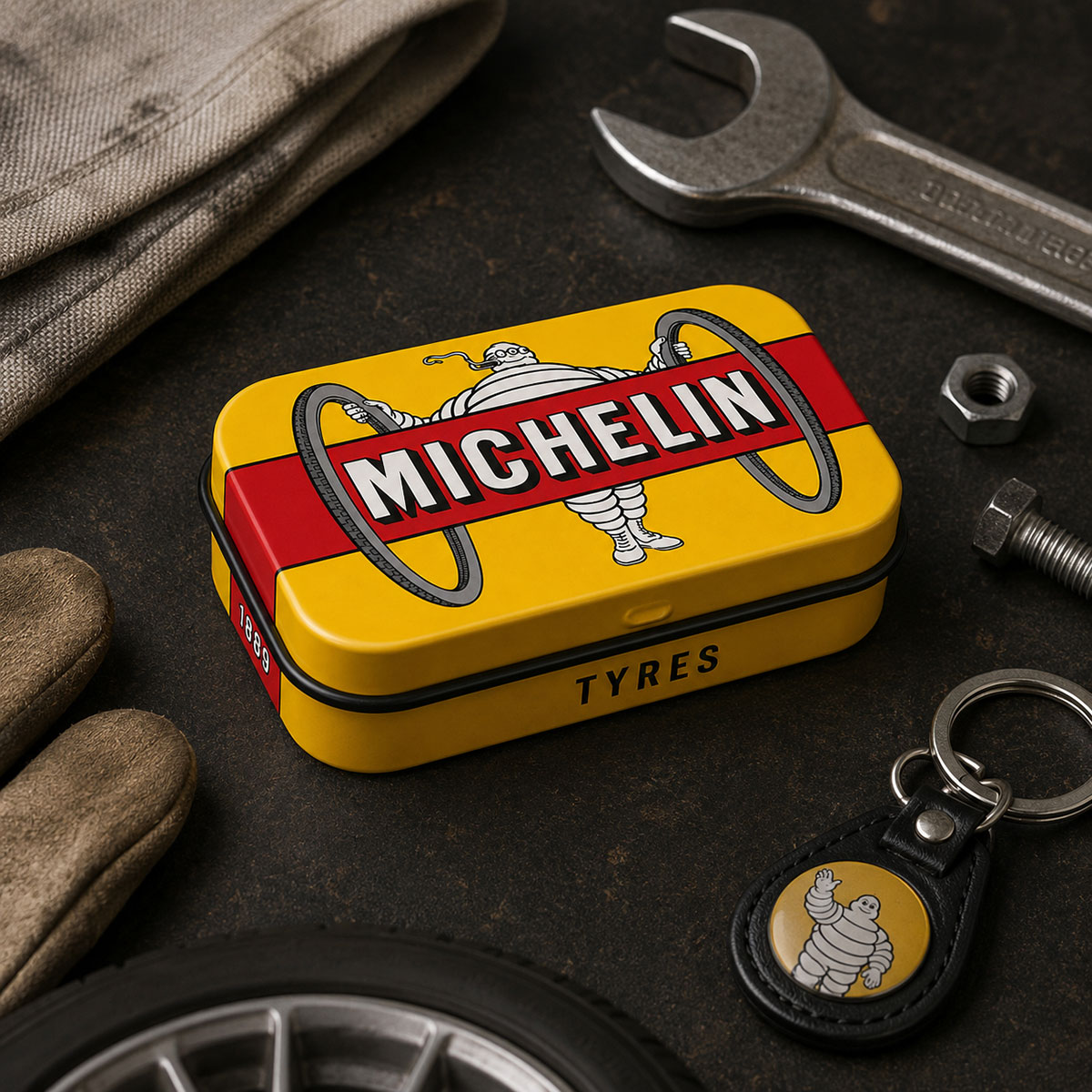Pilulier m�tallique Michelin Tyres