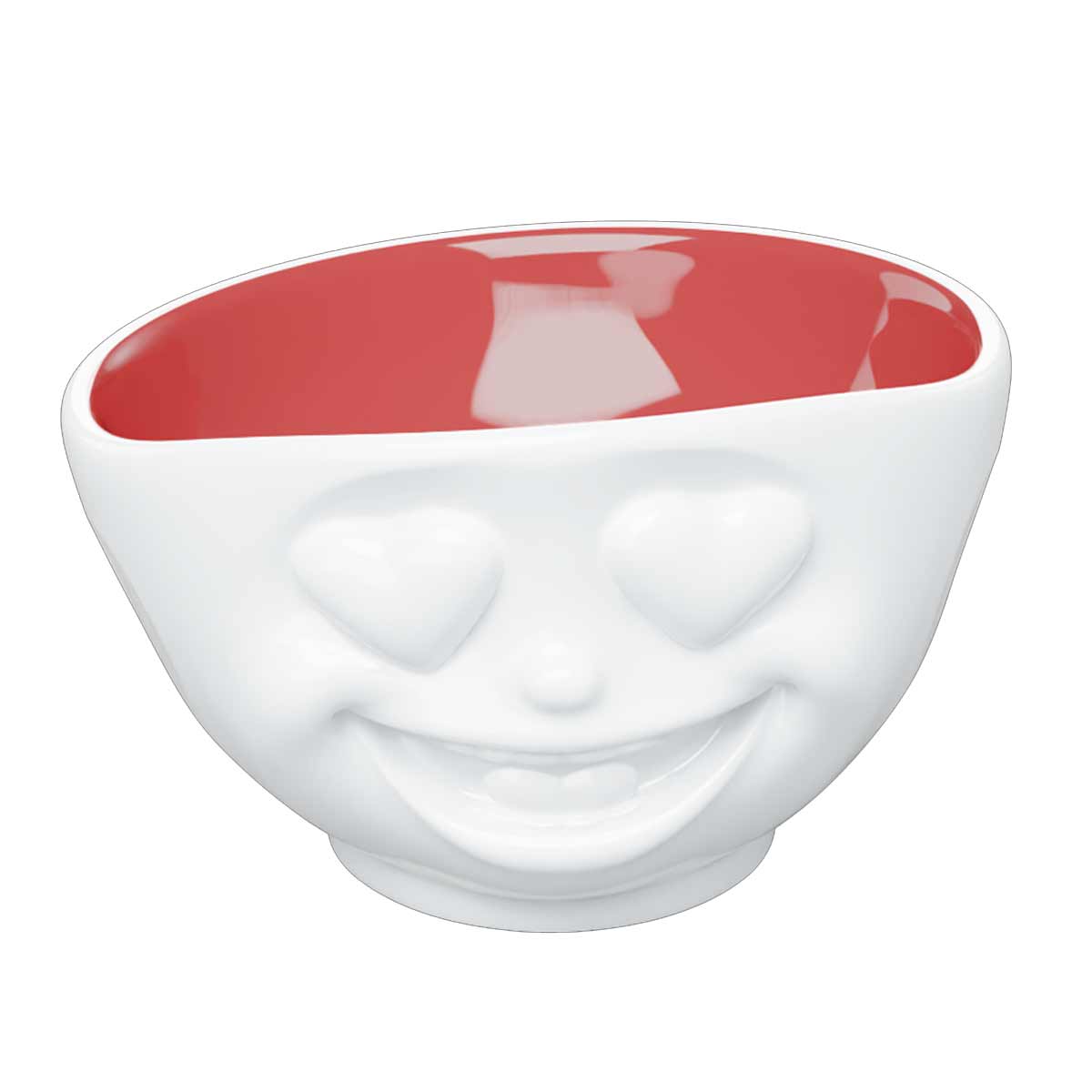 Bol Love Tassen en porcelaine htelire  Intrieur rouge