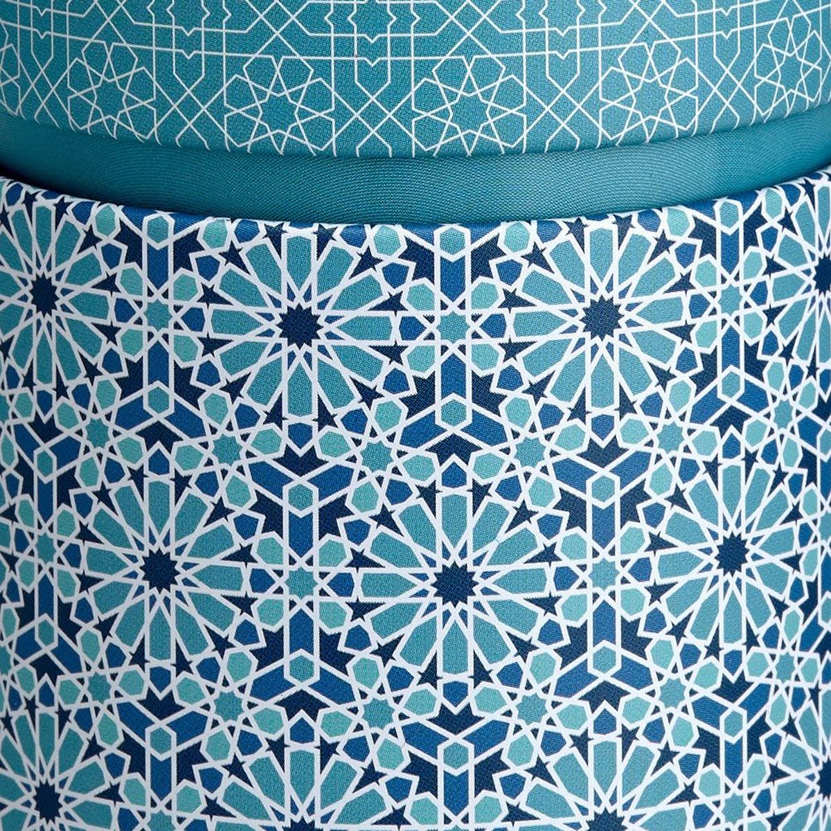 Bo�te � th� Mandala bleue en m�tal 150 g