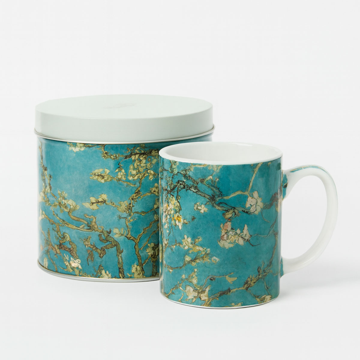 Mug en bo�te m�tal Amandier en fleurs de Van Gogh