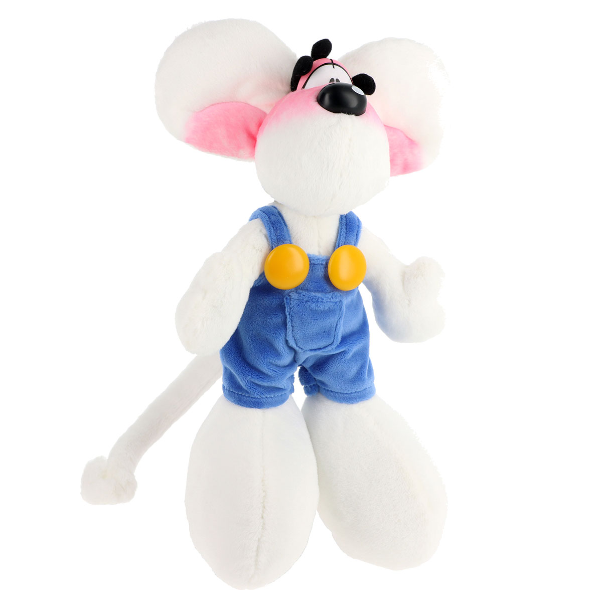 Peluche Diddl en salopette bleue  30 cm