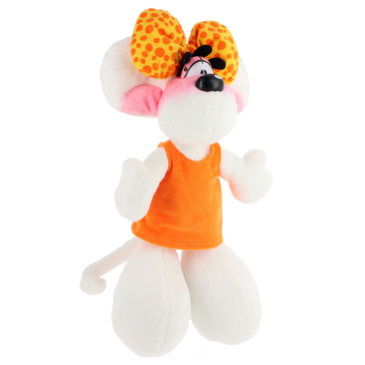 Peluche Diddlina en robe orange  30 cm