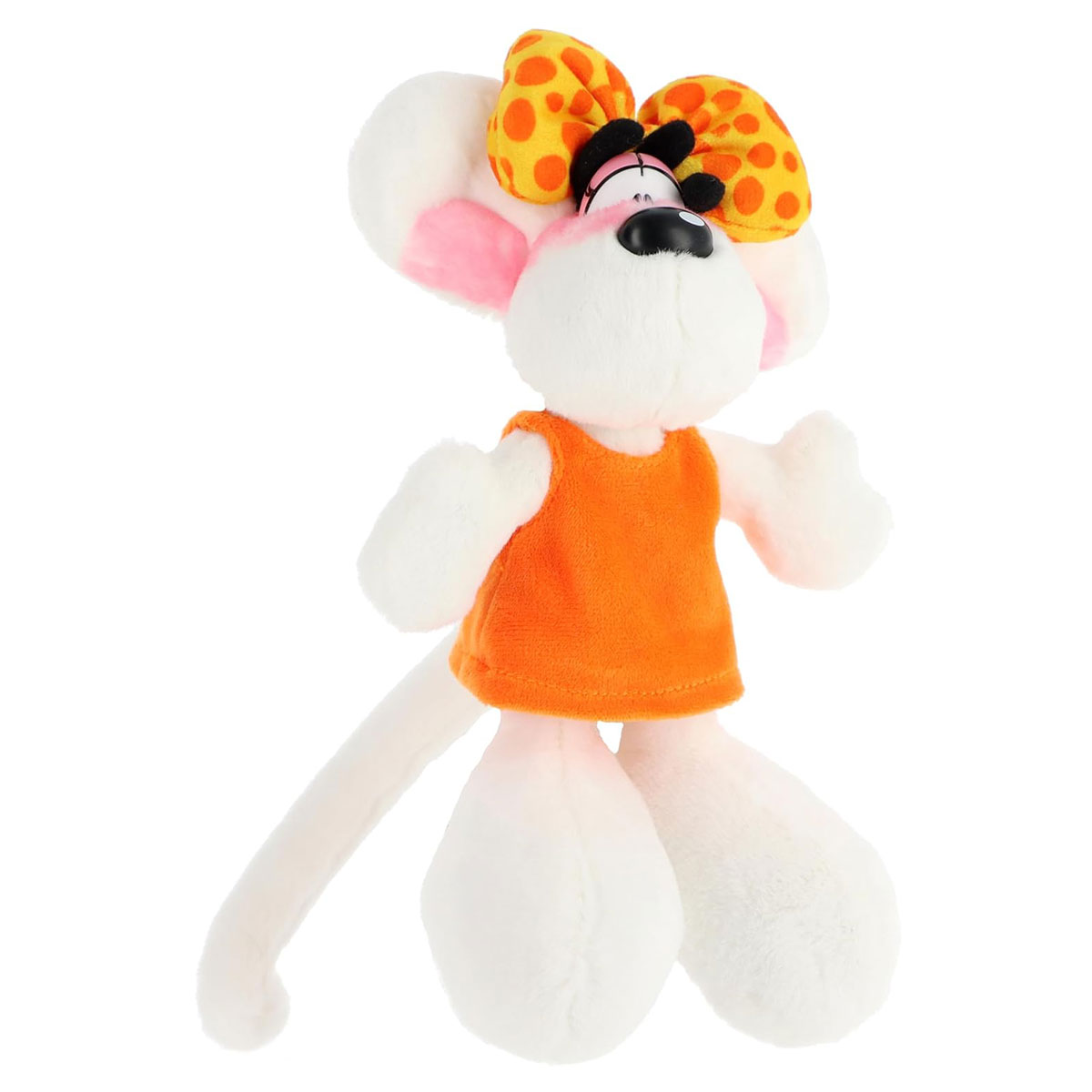 Peluche Diddlina en robe orange 20 cm