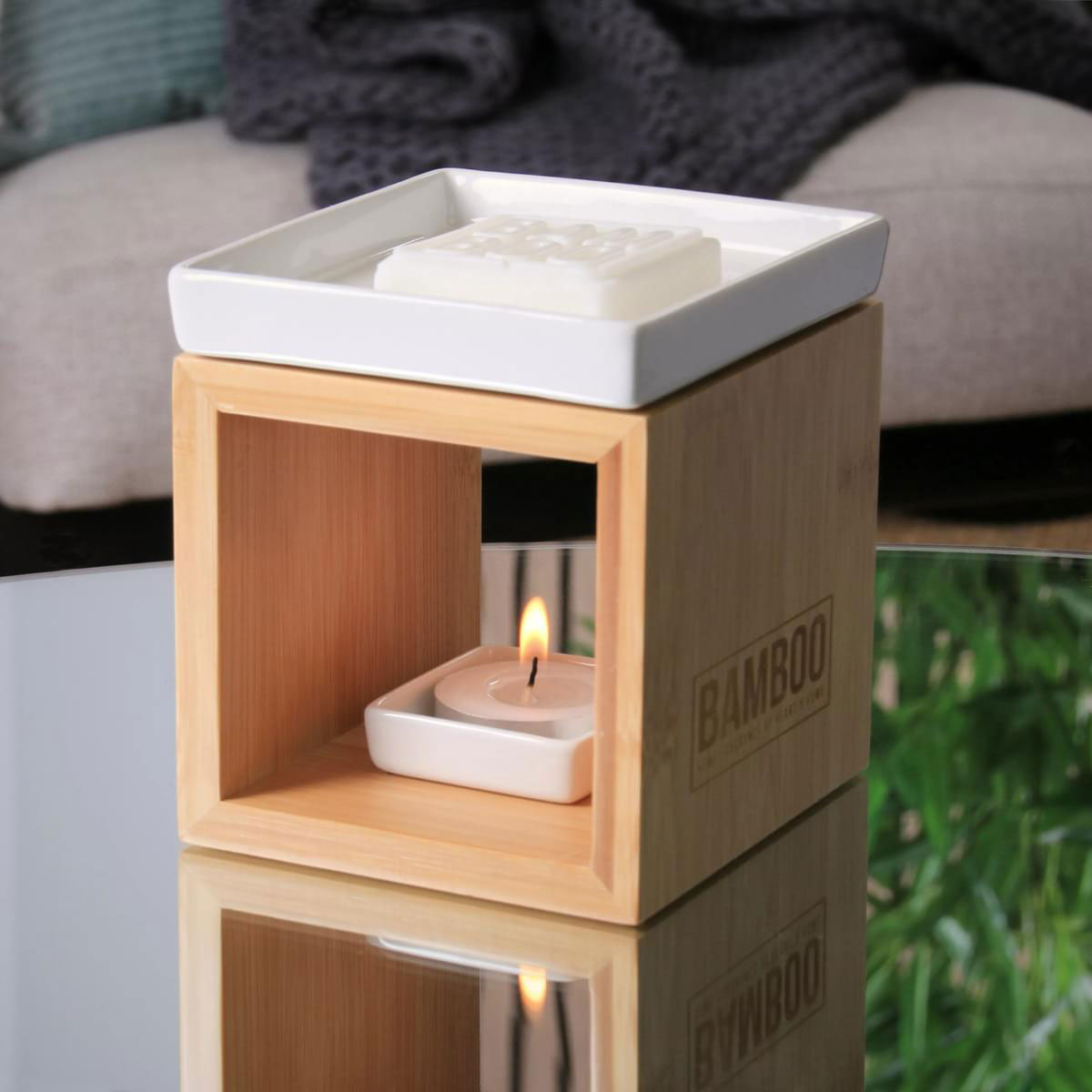Diffuseur pour galet de cire parfume Heart and Home Naturel