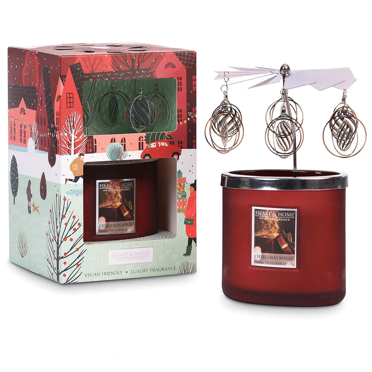 Bougie Carrousel 2 Mches  Magie de Nol  Heart and Home