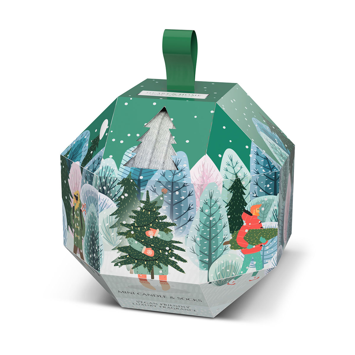 Coffret Bougie et Chaussettes  Heart and Home