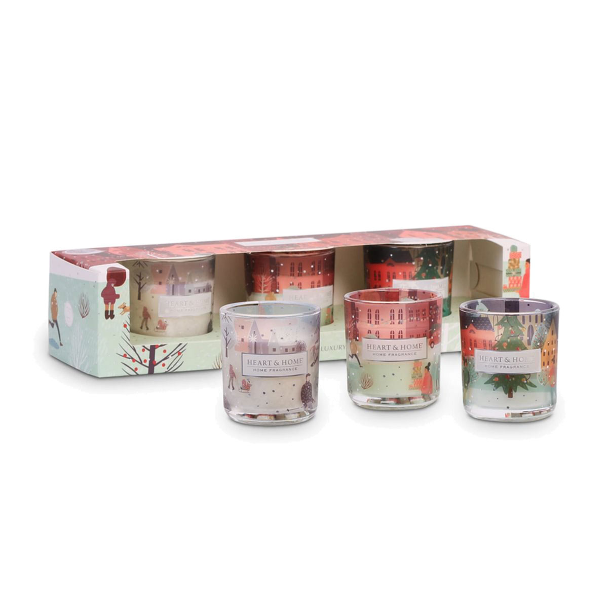 Coffret mini bougies de Nol  Heart and Home