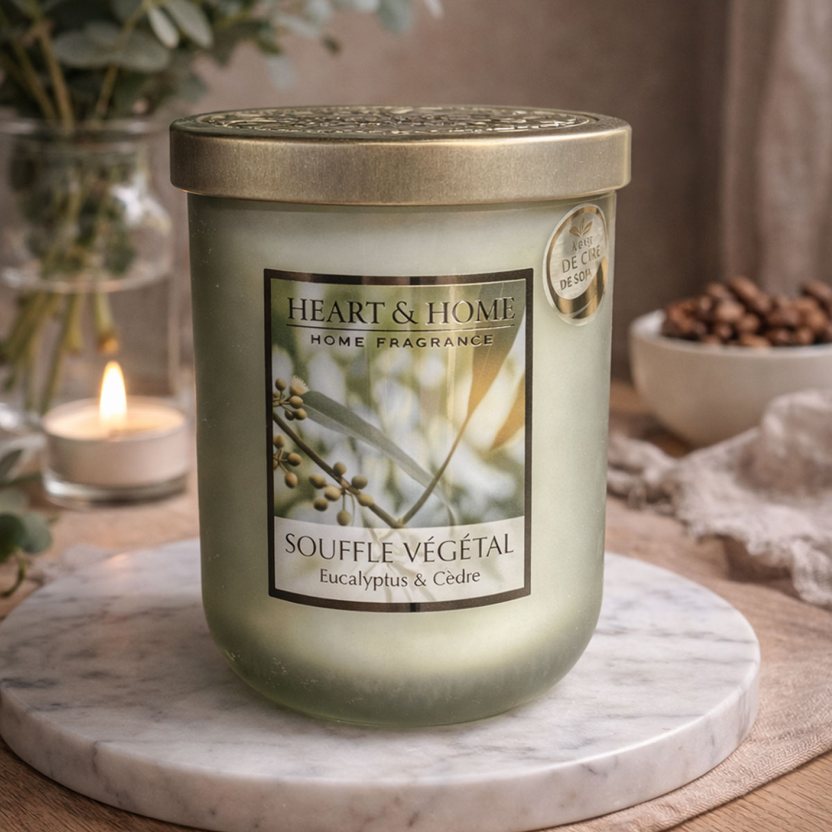 Grande bougie parfum�e Souffle v�g�tal 320 g