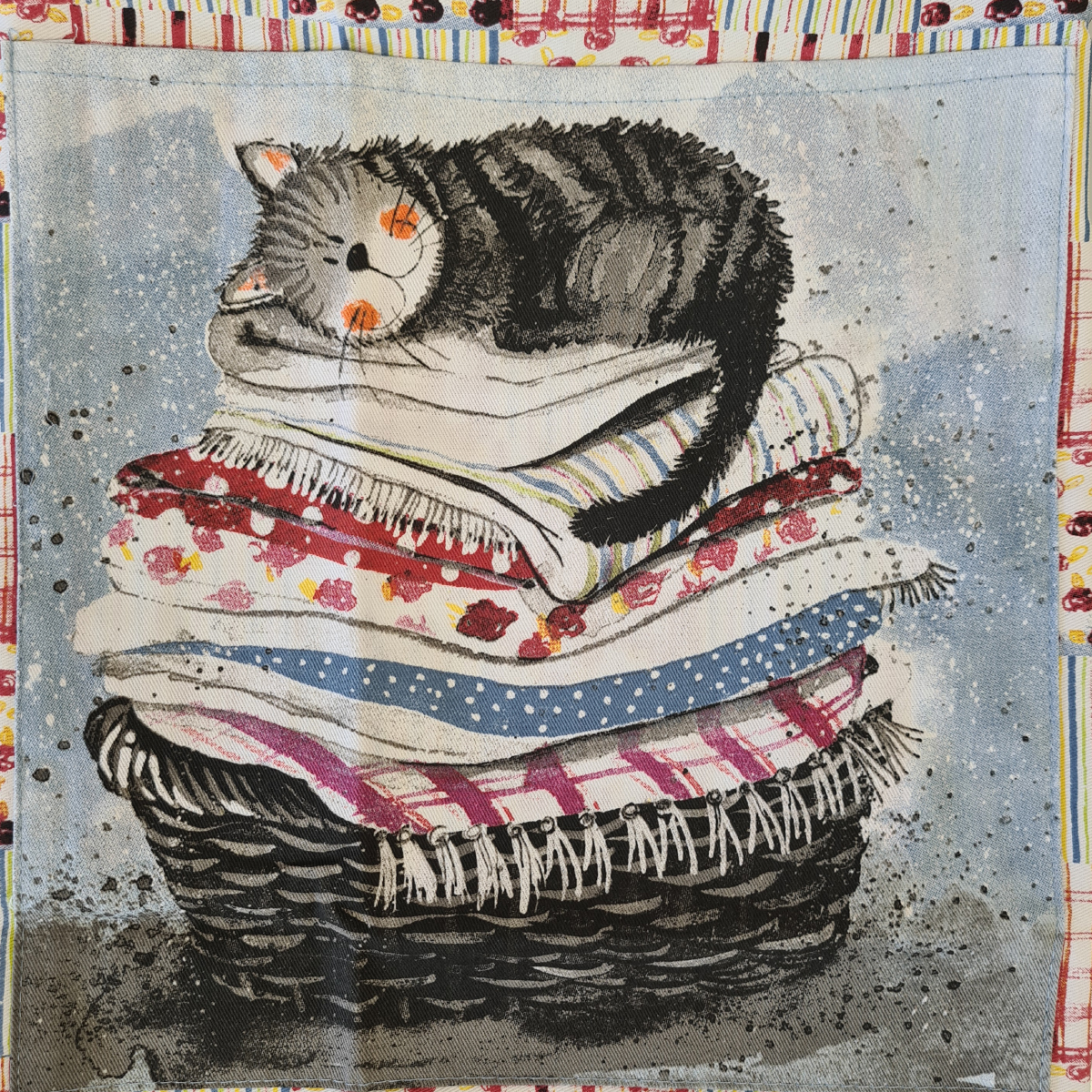 Tablier adulte en coton chat par Alex Clark