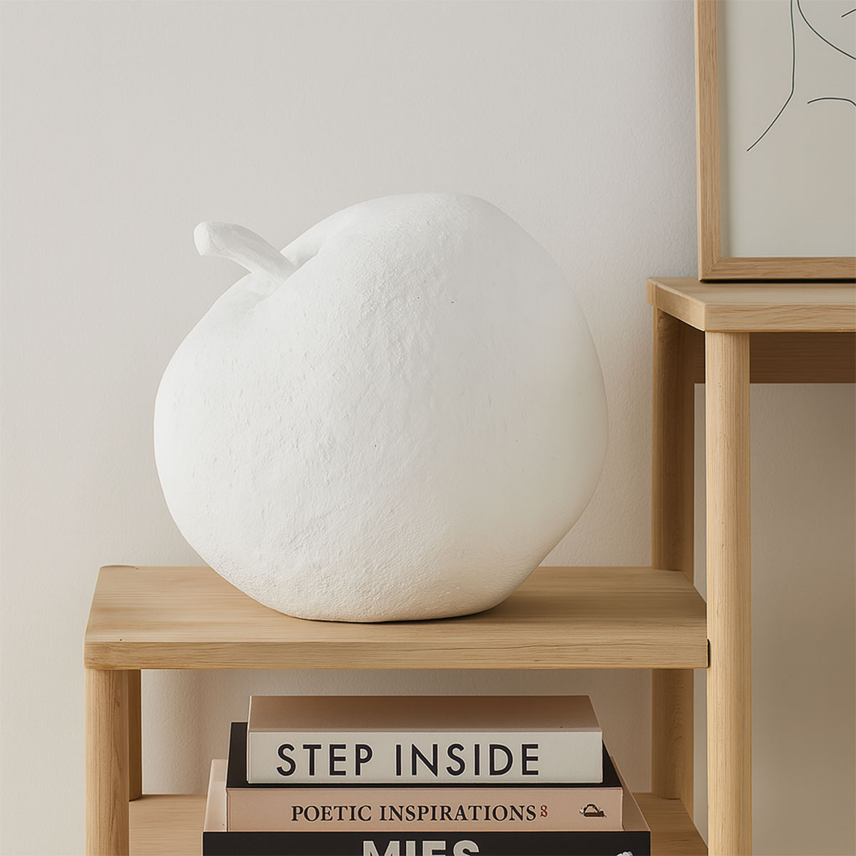 Pomme dcorative gante en rsine  38 cm