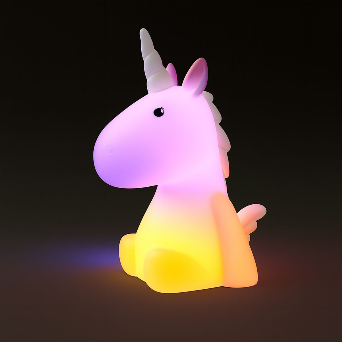 Veilleuse Lilly la Licorne rose  Fonctionne  piles