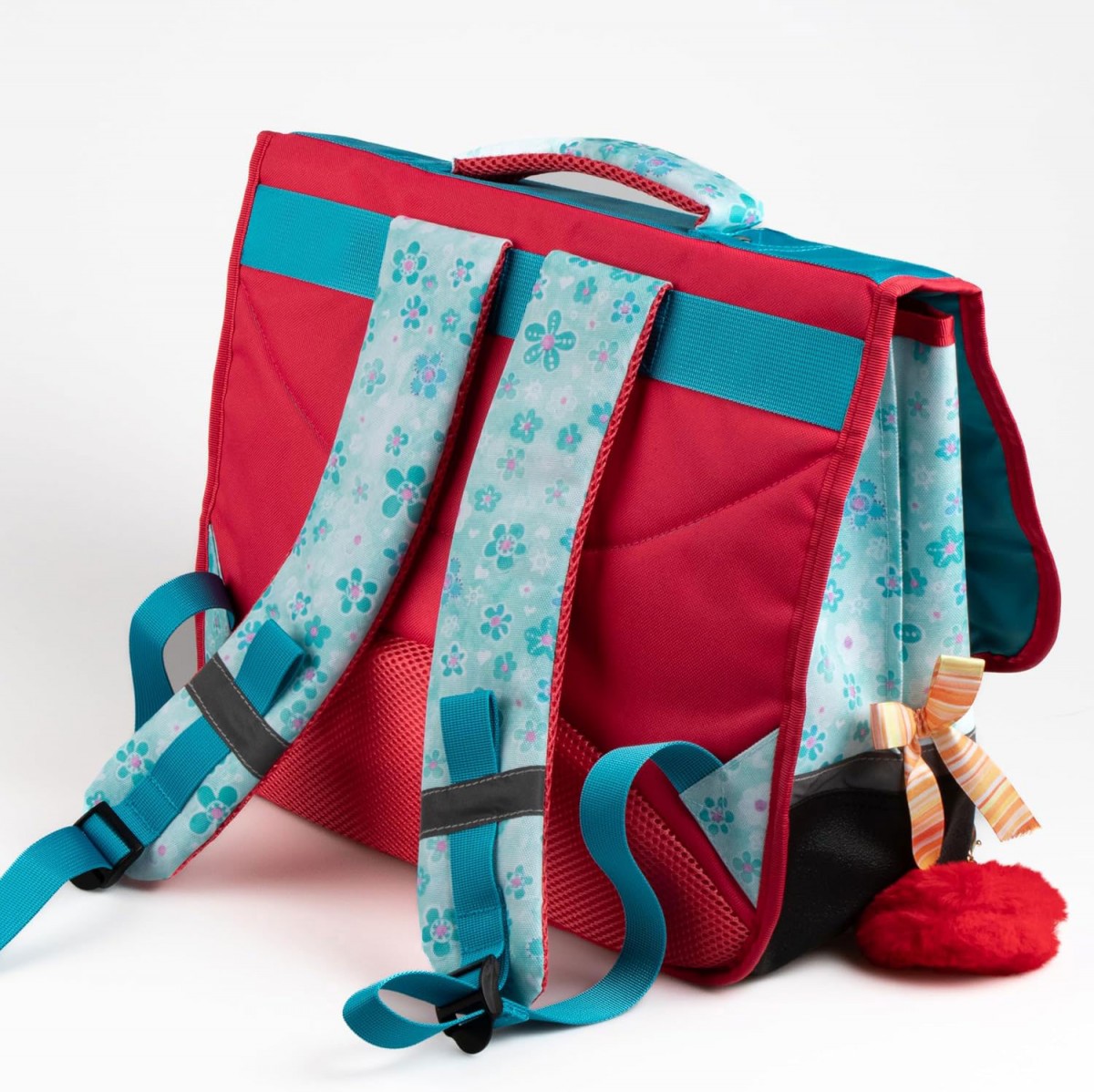 Cartable scolaire diddl bleu papillons et fleurs 38 cm