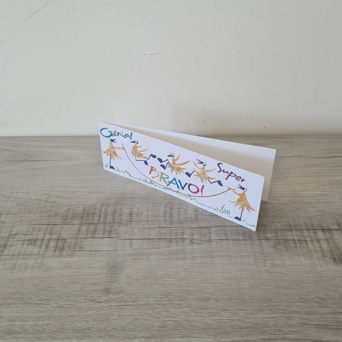 Carte Bravo Gnial Super blanche