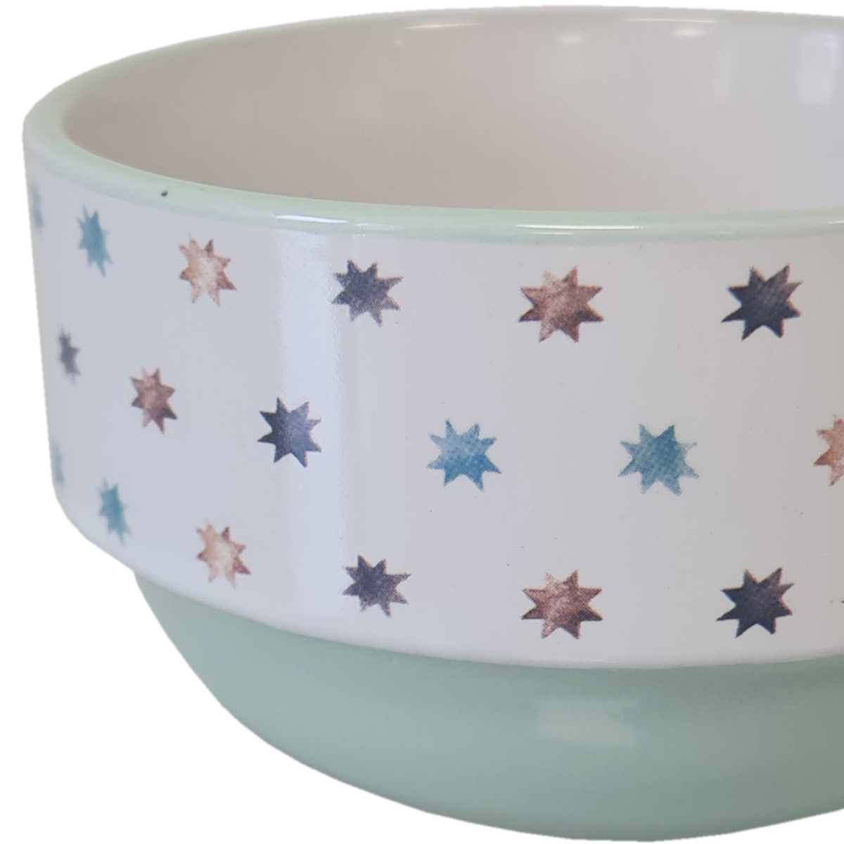 Bol en Grs - Vert et blanc - toiles