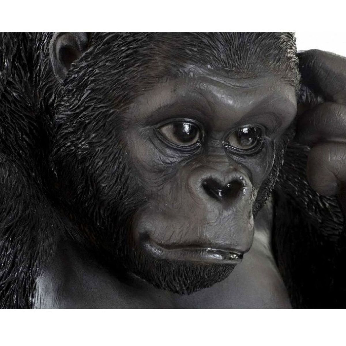 Statuette "Lion" - Noir H80 Cm - Atmosphera Créateur D'intérieur