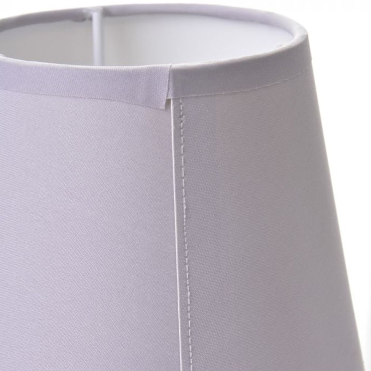 Petit Abat-jour conique Gris clair - 13 cm