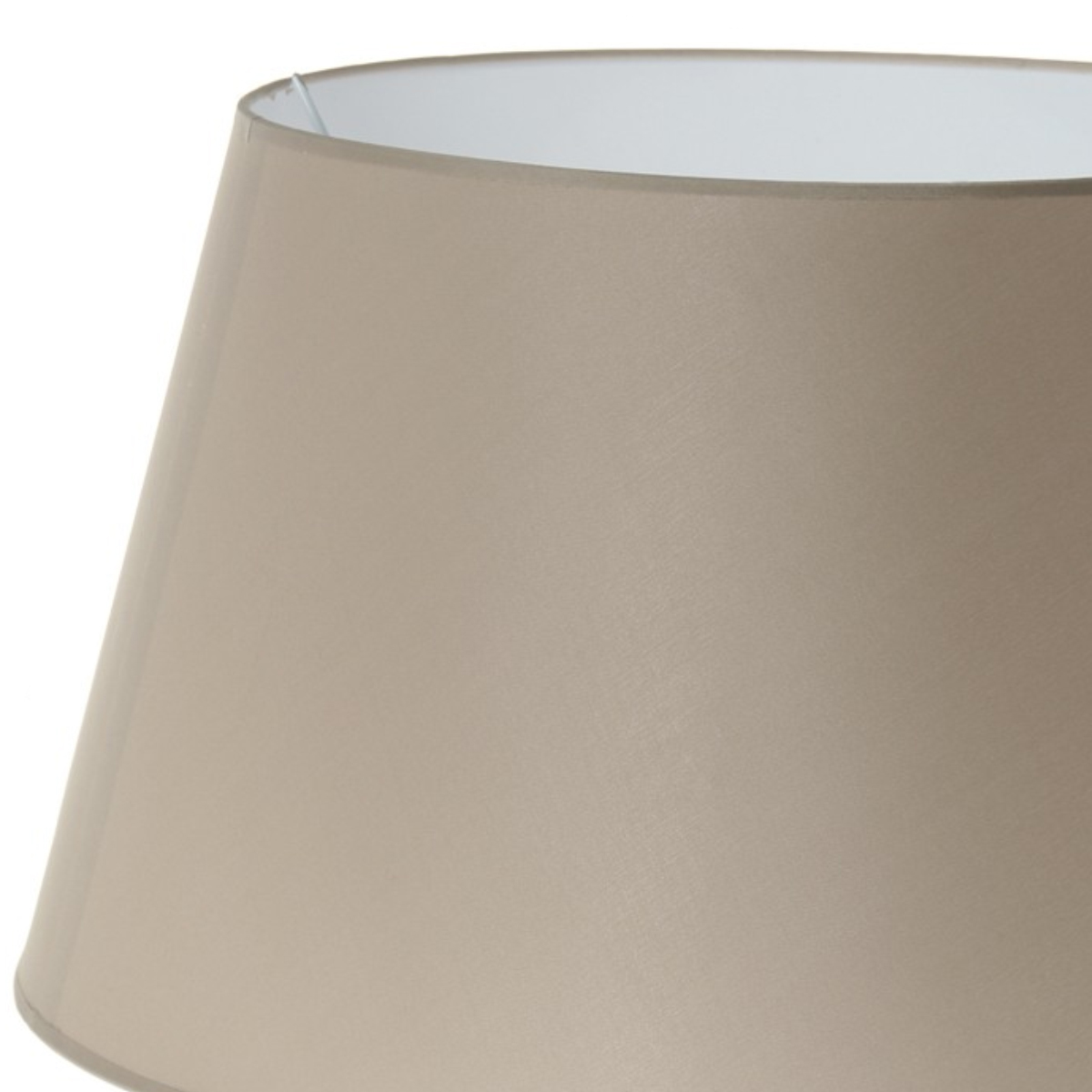 Grand abat-jour conique couleur marron clair - 36 cm