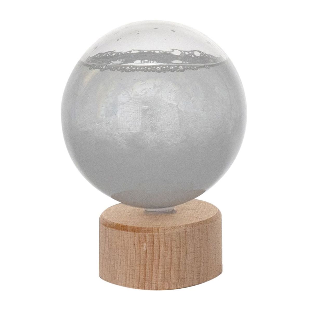 Baromtre  cristaux Sur Socle en bois - 11 cm