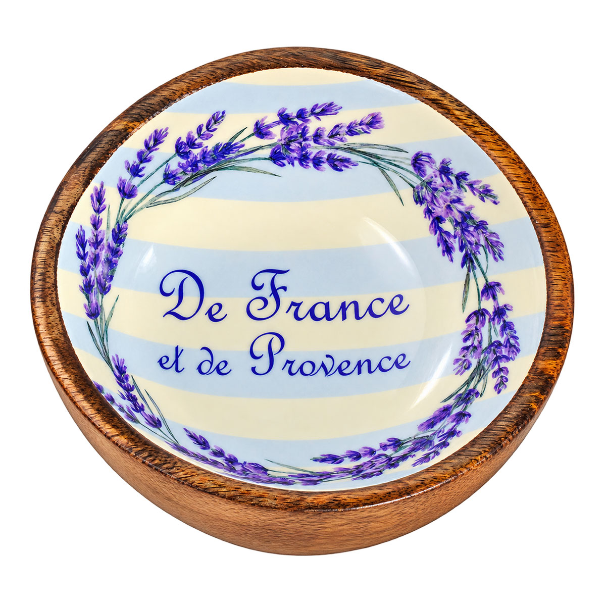 Petit bol lavande de Provence en bois de manguier 15 cm