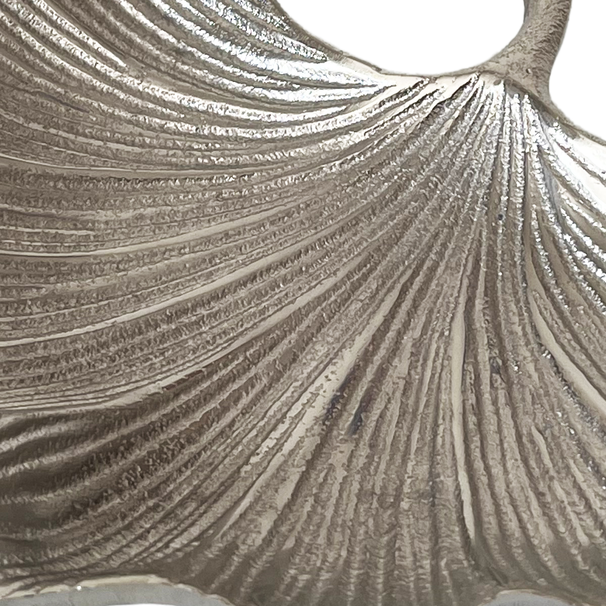 Coupelle feuille de ginkgo biloba en aluminium