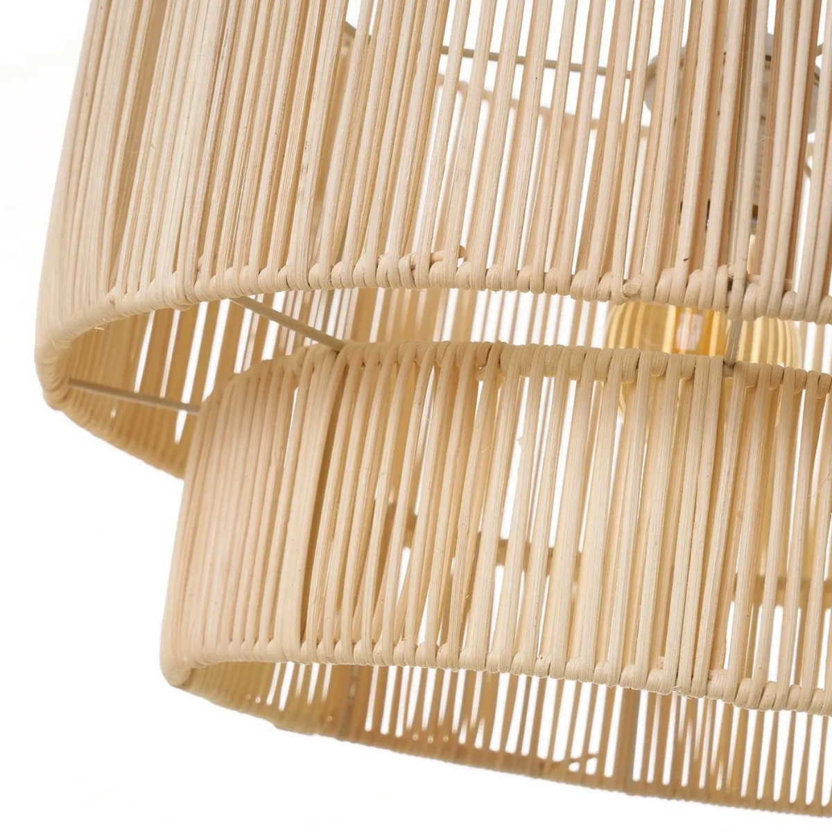 Lustre en Rotin Naturel 26 x 38 cm