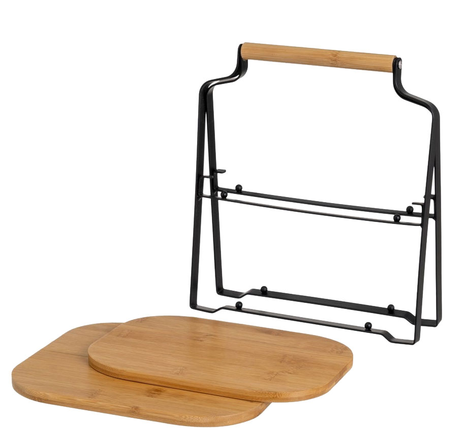 Plateau djeuner au lit avec pieds pliables en bois - 50 cm