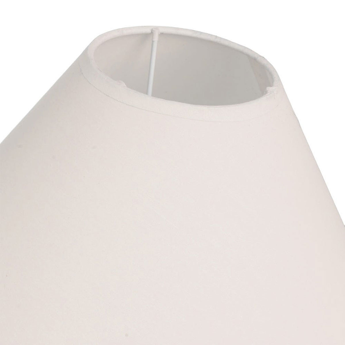 Abat-jour conique beige � Hauteur 18,5 cm