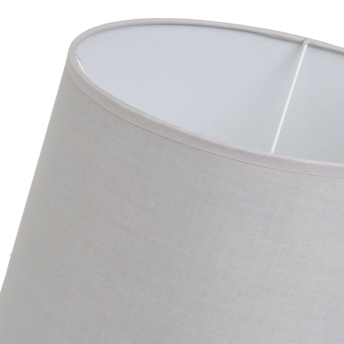 Abat-jour gris clair � Hauteur 18,5 cm