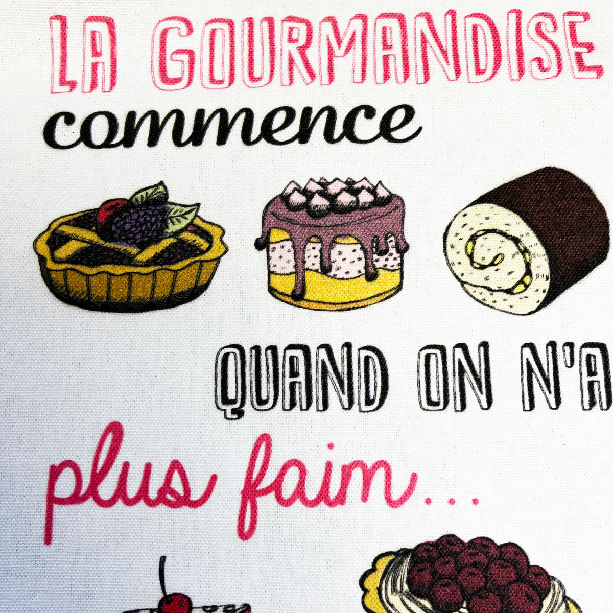 Tablier de Cuisine enfant La gourmandise commence...