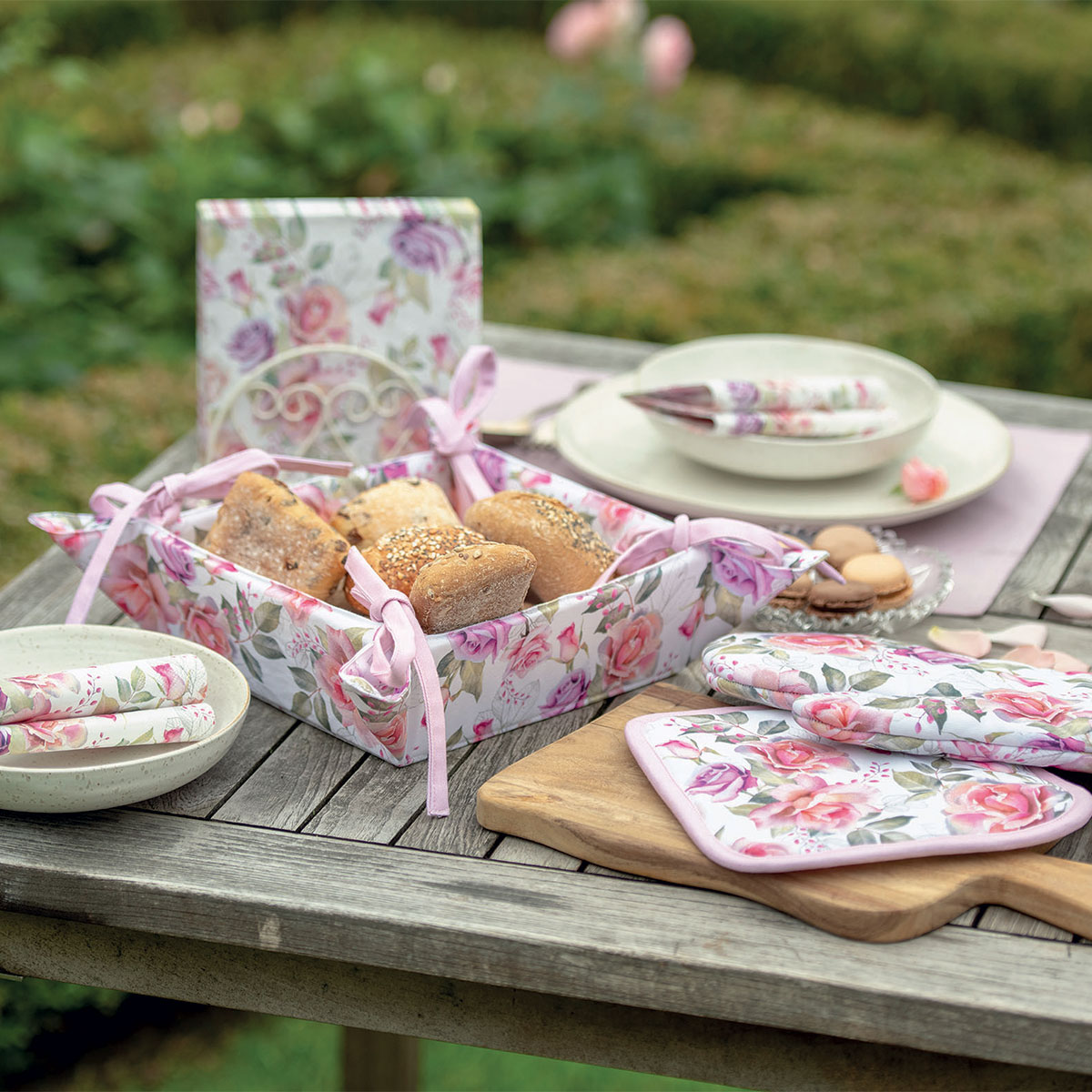 Corbeille pour le pain Roses Josephine