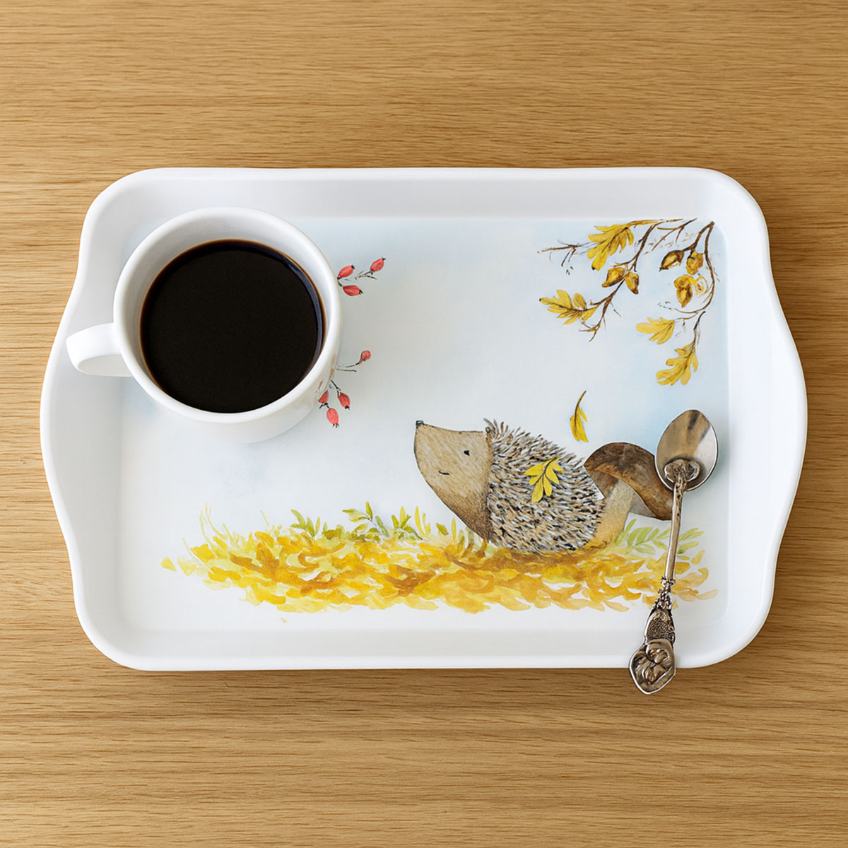 Mini plateau Hrisson et oiseau  Ambiente