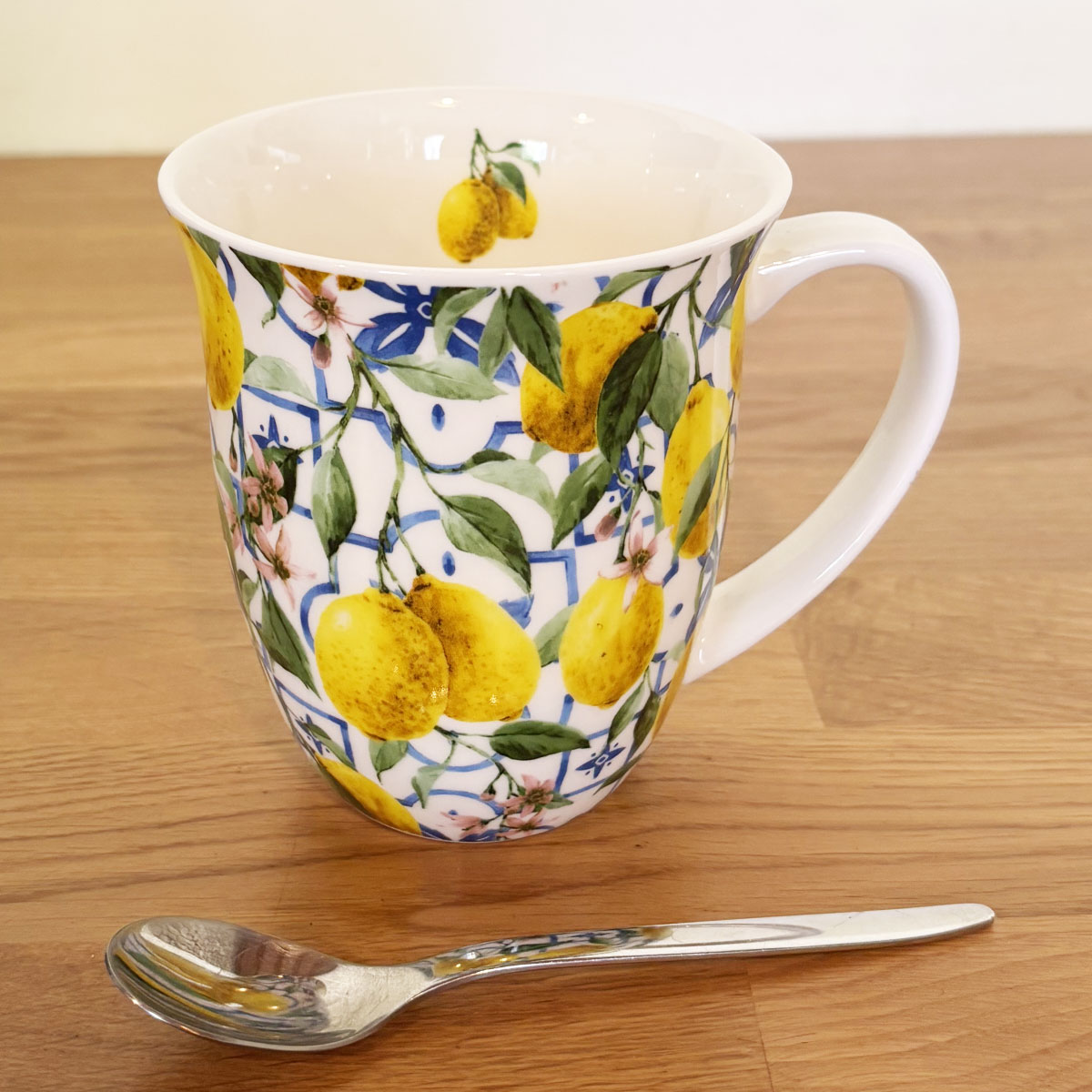 Mug en porcelaine fine  Citrons Mditerranens
