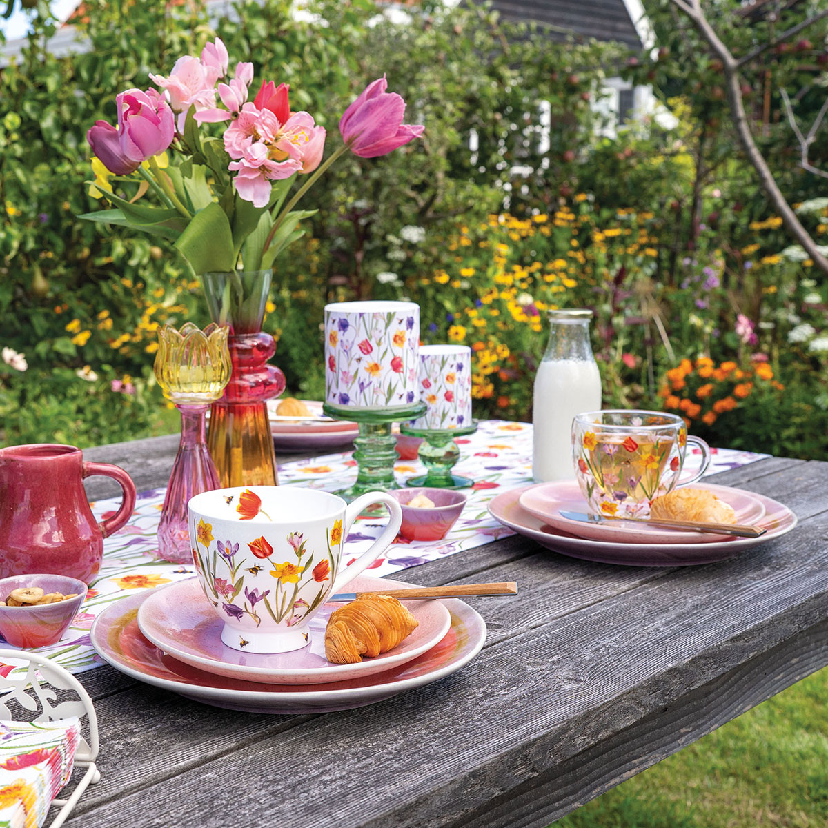 Tasse � Th� Double Paroi � Fleurs du Printemps