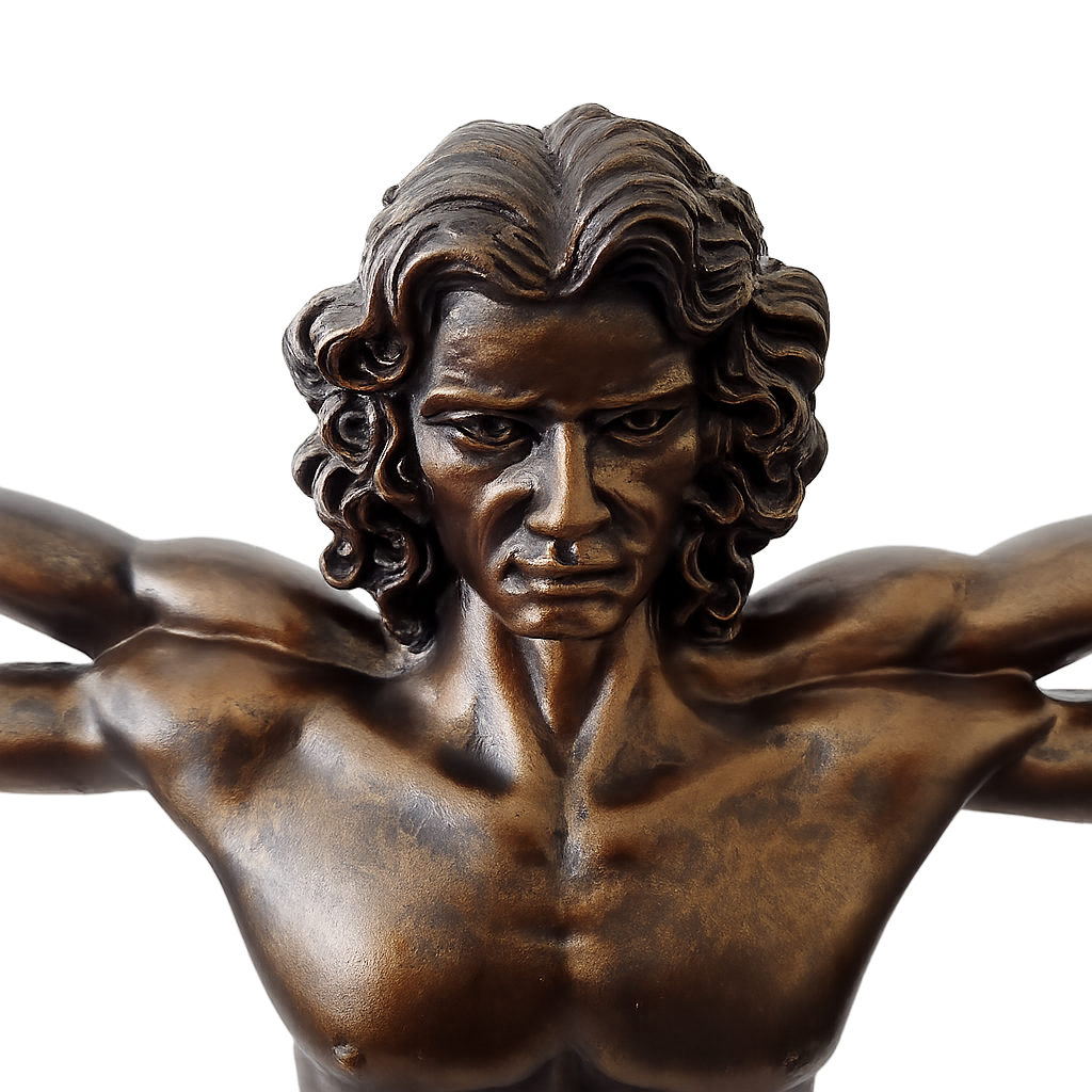 Figurine L�onard de Vinci � L�Homme de Vitruve 41 cm