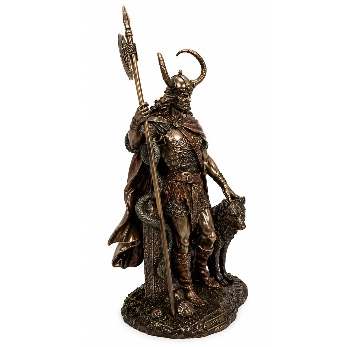 Statue Loki en r�sine aspect bronze 32,5 cm
