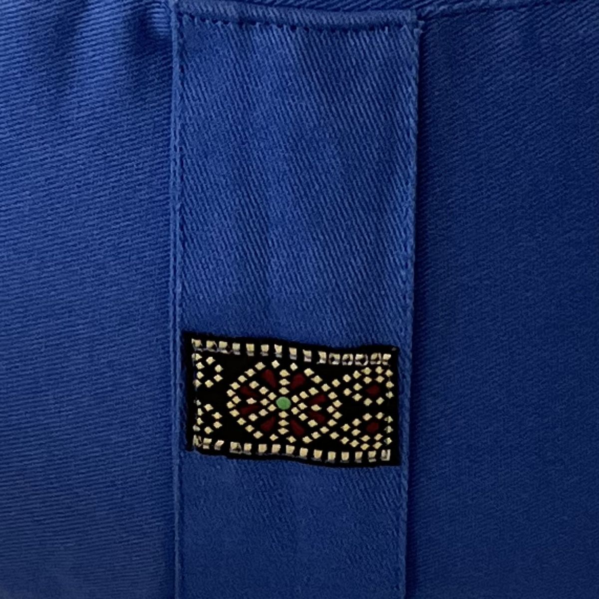 Coussin de mditation Bleu - coton BIO