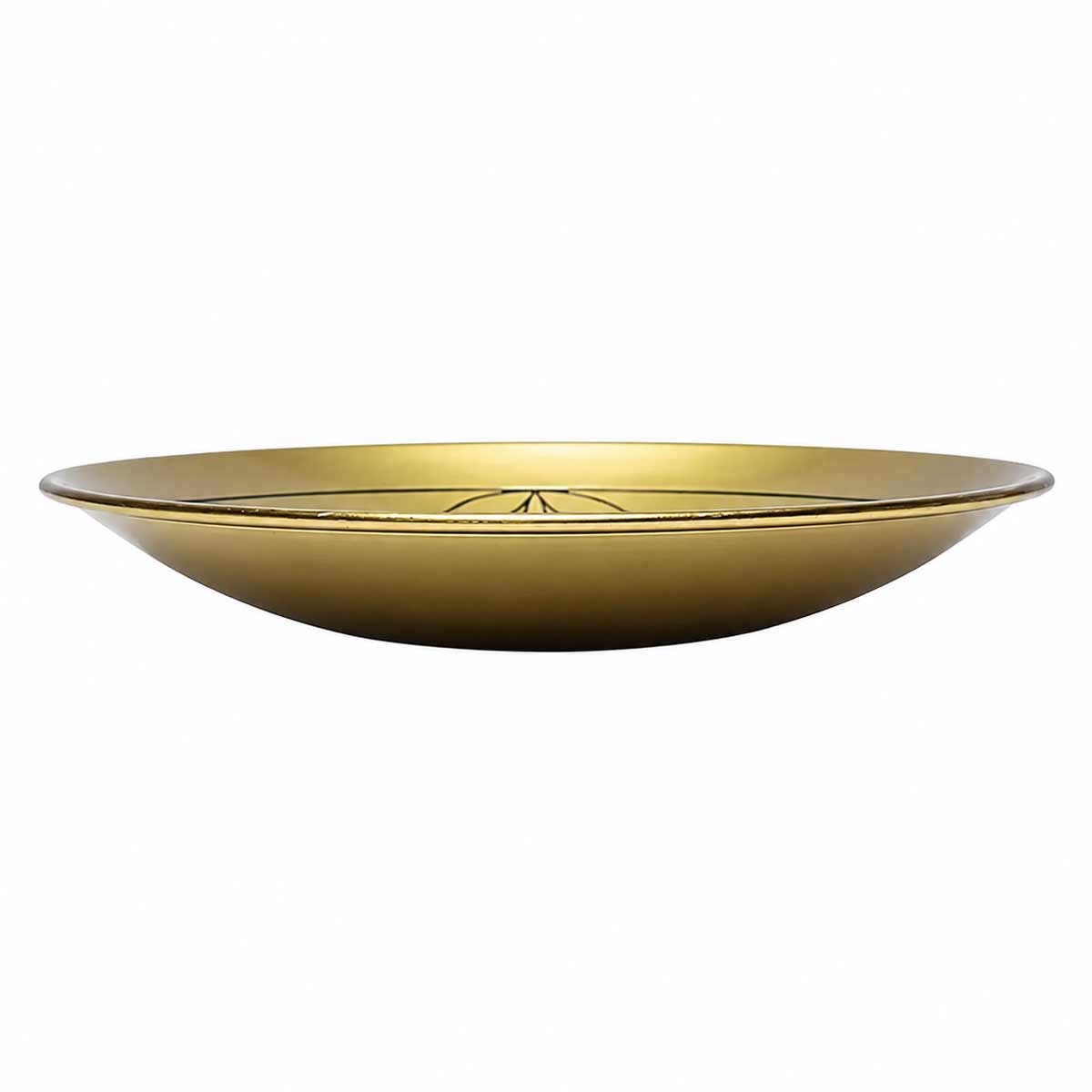 Assiette fleur de vie en laiton 15 cm
