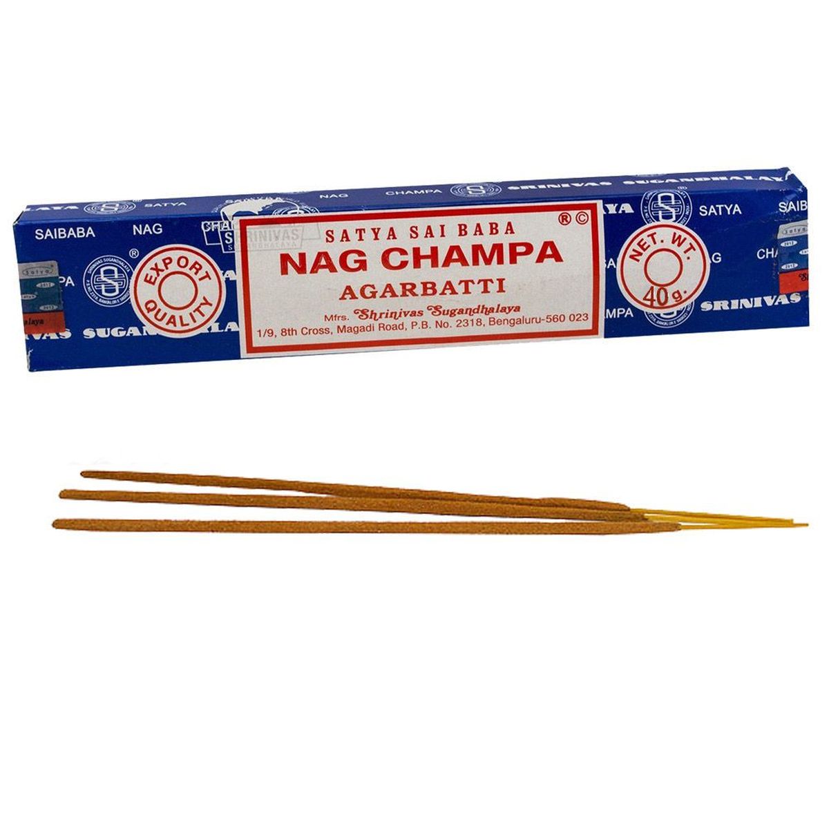 Boite de  12 paquets d'Encens Satya Nag Champa