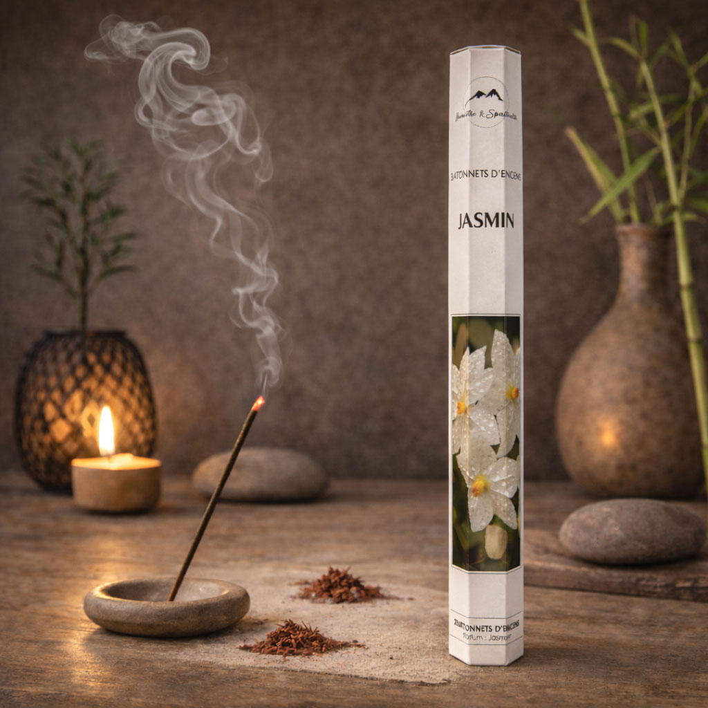 ✨ Encens Jasmin � Bo�te de 20 b�tonnets