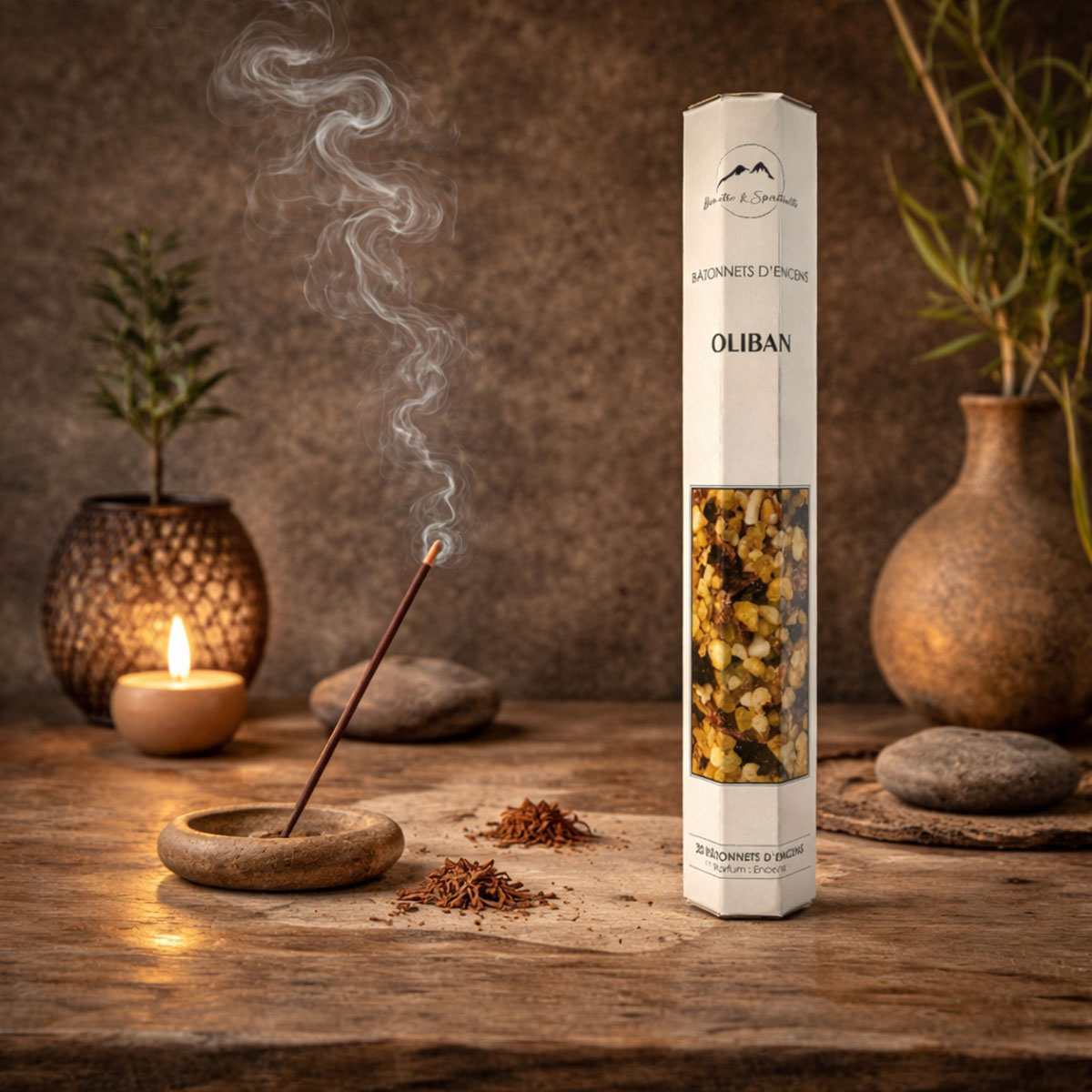 Encens Santal � Bo�te de 20 b�tonnets � Fabrication indienne