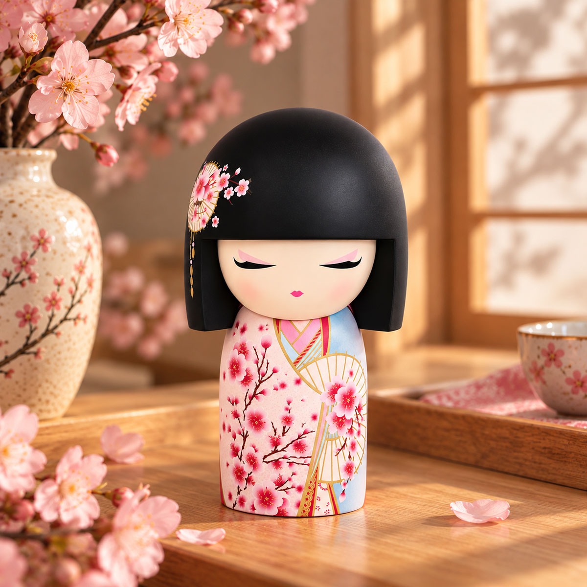 Figurine japonaise Sakura Kimmidoll en r�sine 10,5 cm