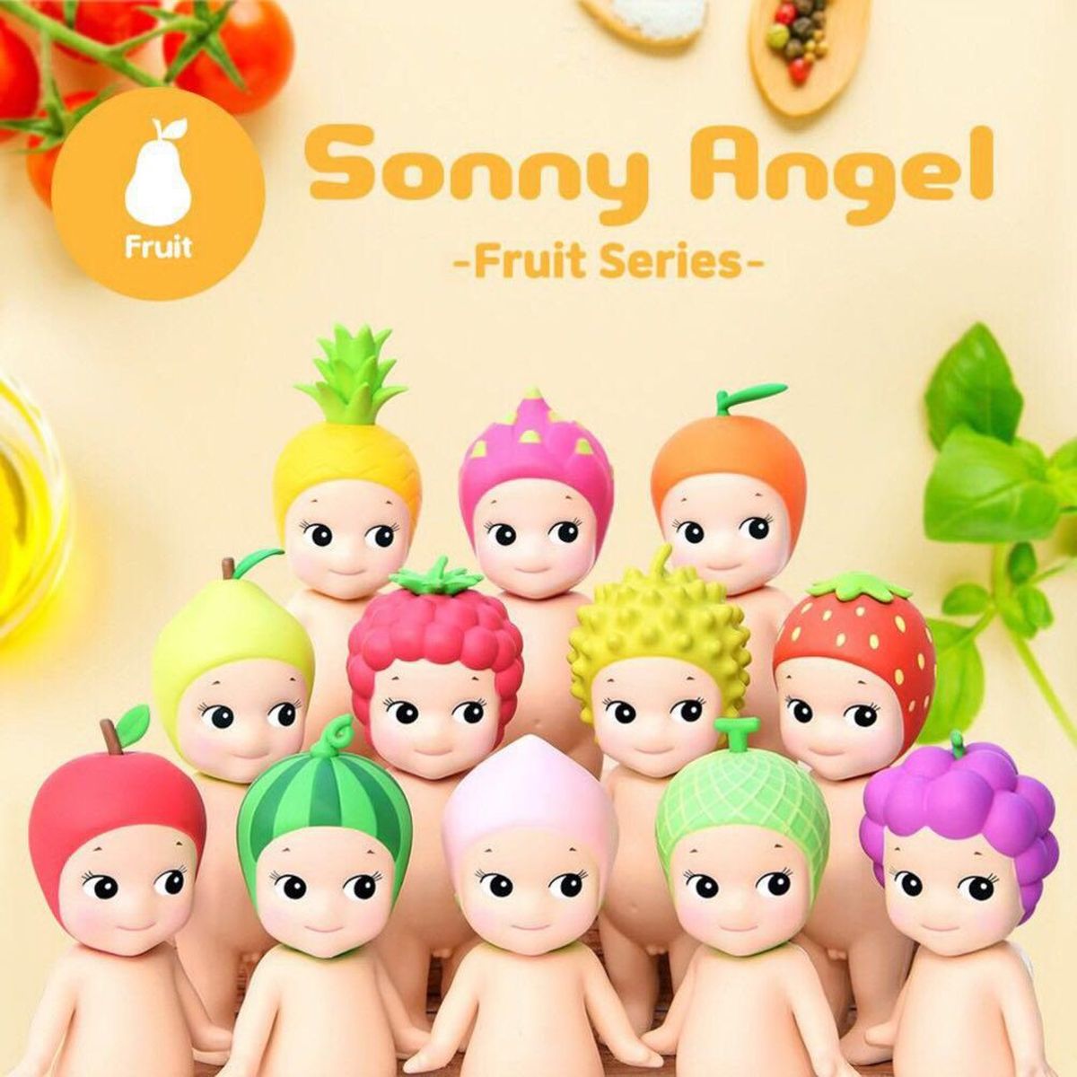 Boite de 12 Sonny Angel Série Fruits 2019