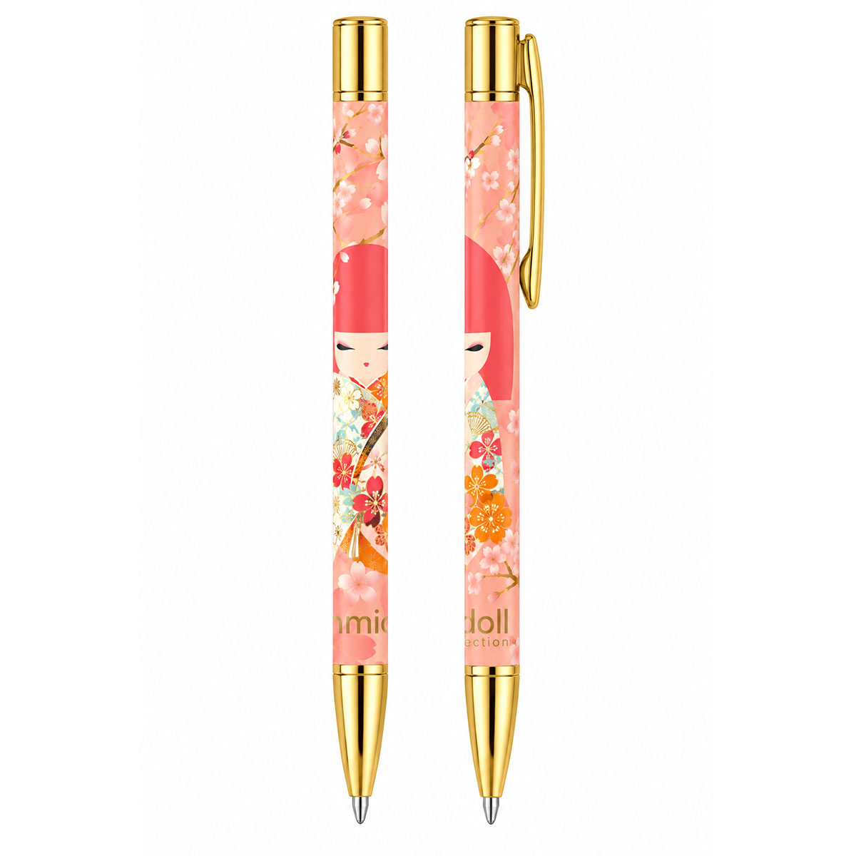 Stylo bille Kimmidoll Hiyori Harmonie r�tractable � 14 cm