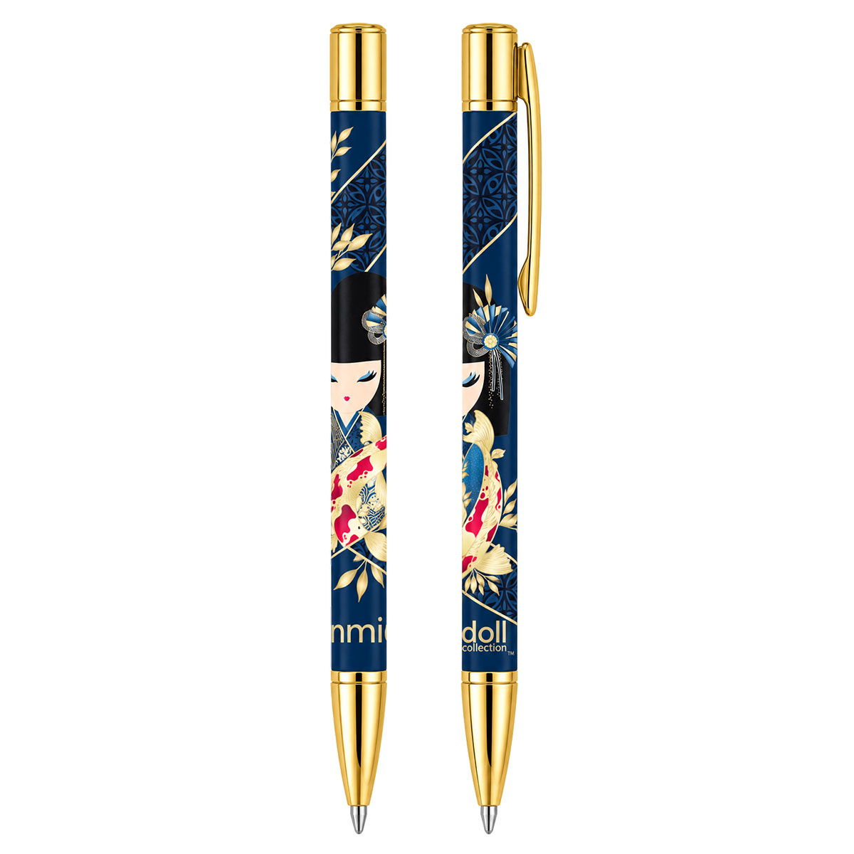 Stylo bille Kimmidoll Rikiyo r�tractable � carpe ko� japonaise