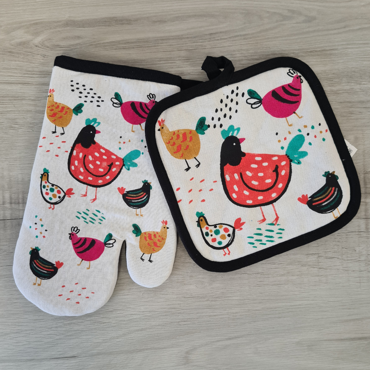 Gant de Cuisine Poules - Collection Poppy