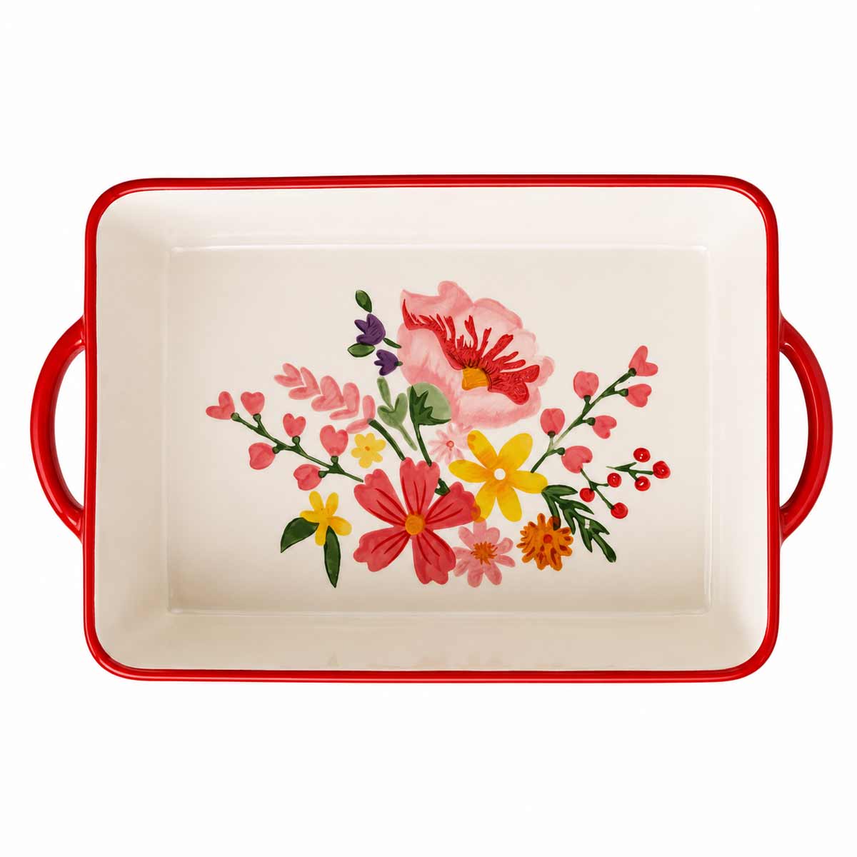 Plat � gratin champ�tre en c�ramique  32 cm