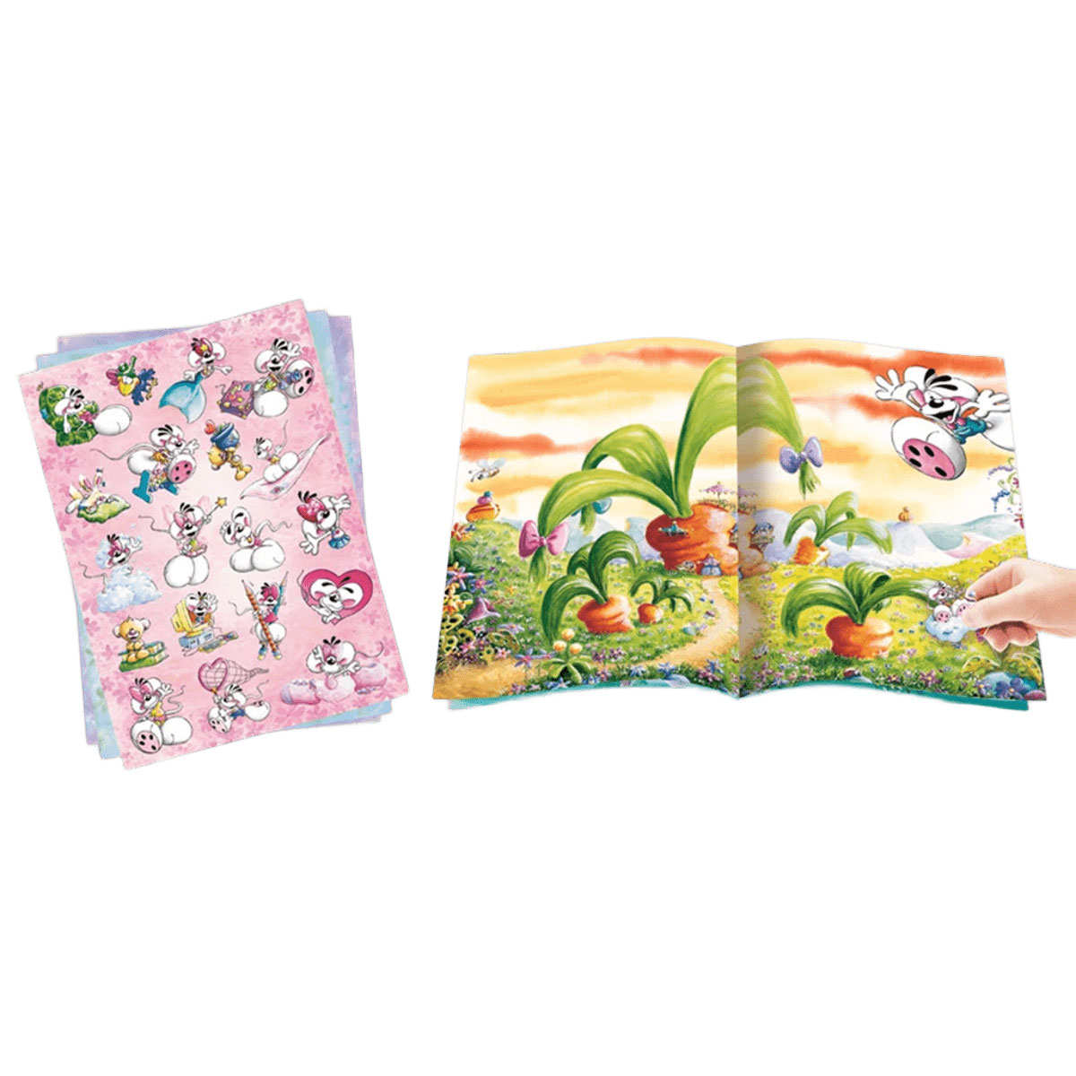 Cahier avec stickers repositionnables Diddl  Format A5